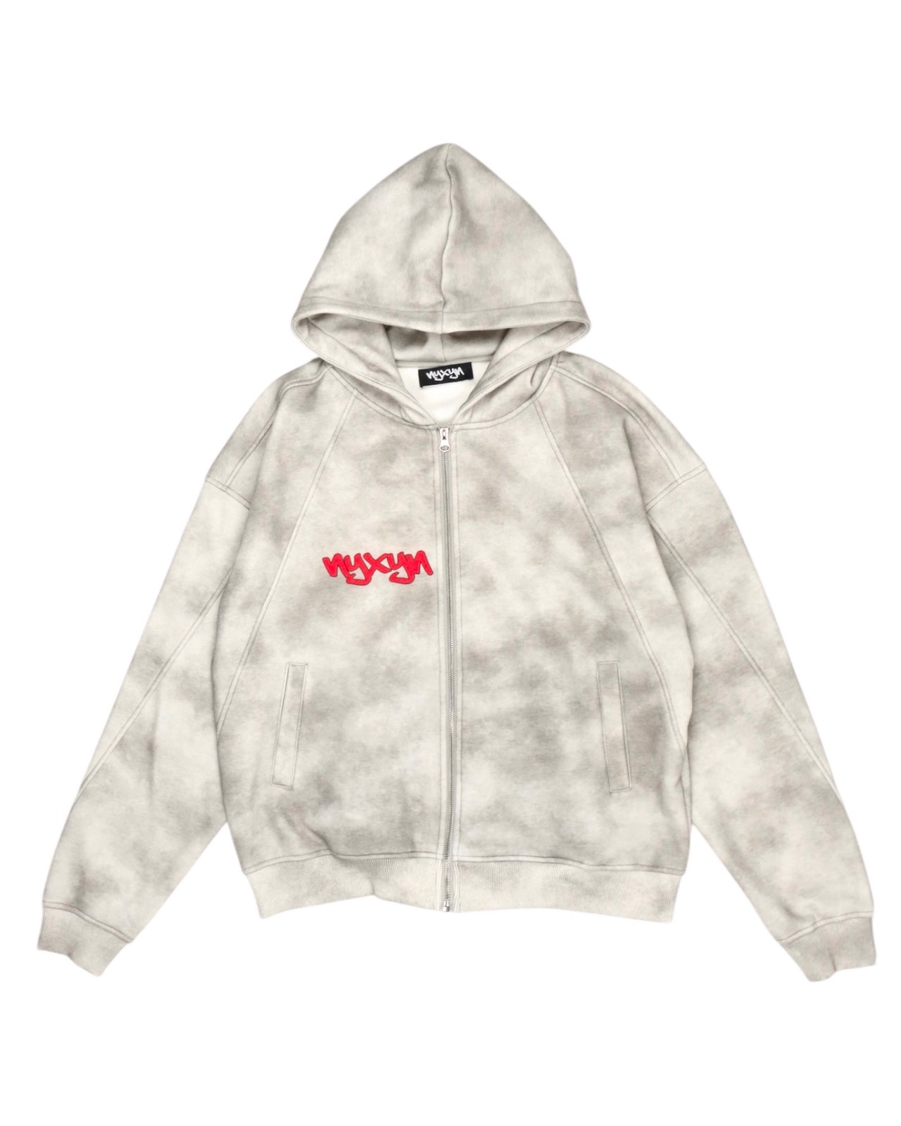 Washed Boxy Zip-up Hoodie