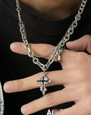 Maltese Pendant Cross Chain