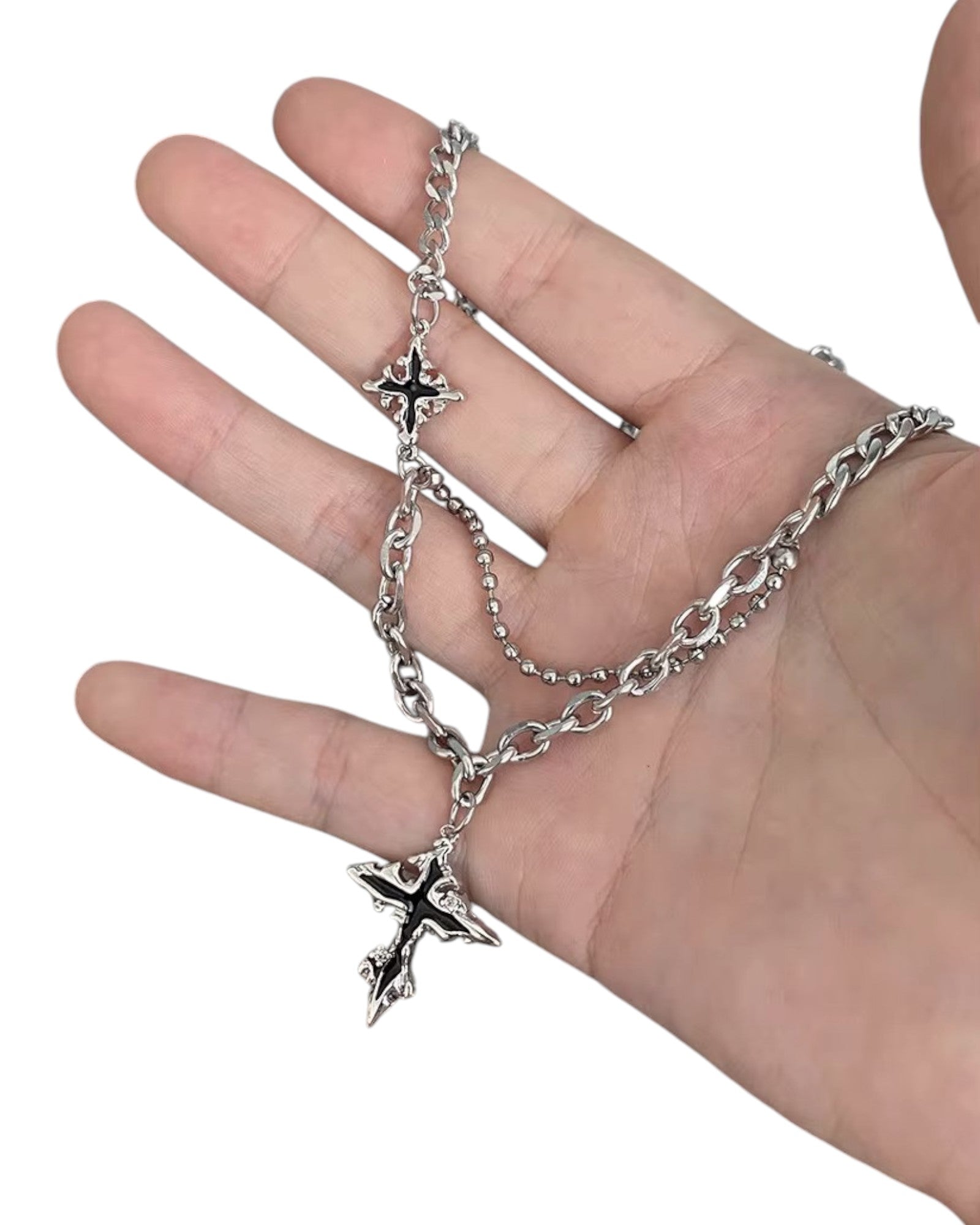 Maltese Pendant Cross Chain